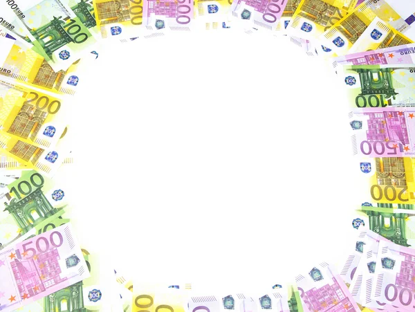 Background of hundreds euro bills — Stock Photo, Image