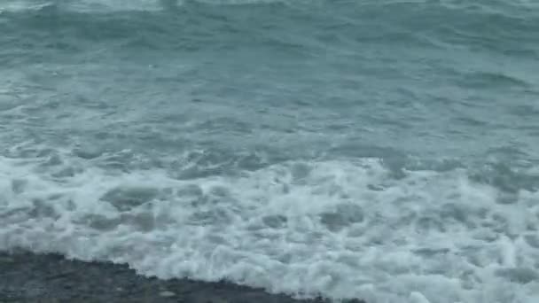 Textur des schwarzen Meerwassers — Stockvideo