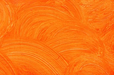 Turuncu arkaplan - Elle boyanmış duvar kağıdı - Canlı dikişsiz arkaplanda modern vernik mat