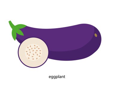 Yeşil kuyruk ile mor patlıcan 