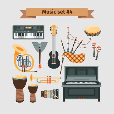 Set of Musical Instruments clipart