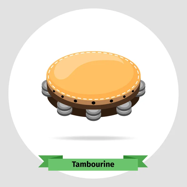 Muziekinstrument tamboerijn — Stockvector