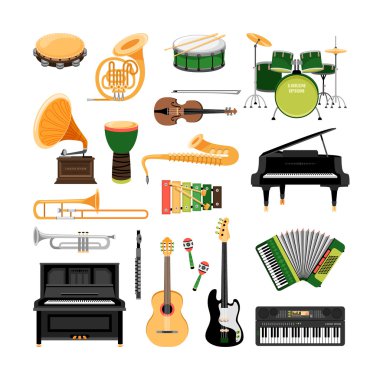 Müzik aletleri seti