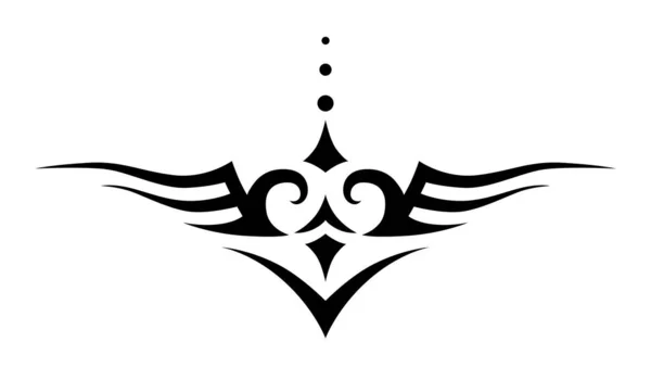 Tatouage Tribal Décor Ornement Cadre Vectoriel — Image vectorielle