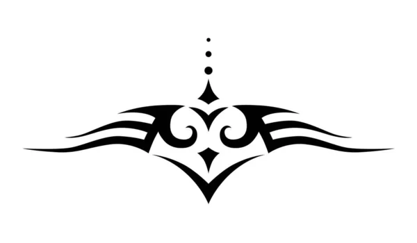部族の入れ墨 ベクトルフレームボーダーパターン装飾 — ストックベクタ