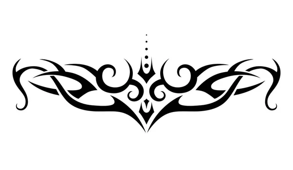 Tatuaje Tribal Marco Vectorial Borde Patrón Ornamento Decoración — Vector de stock