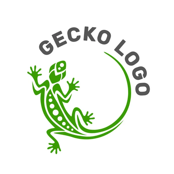 Geco Lucertola Logo Graphic Design Concept Elemento Modificabile Può Essere — Vettoriale Stock