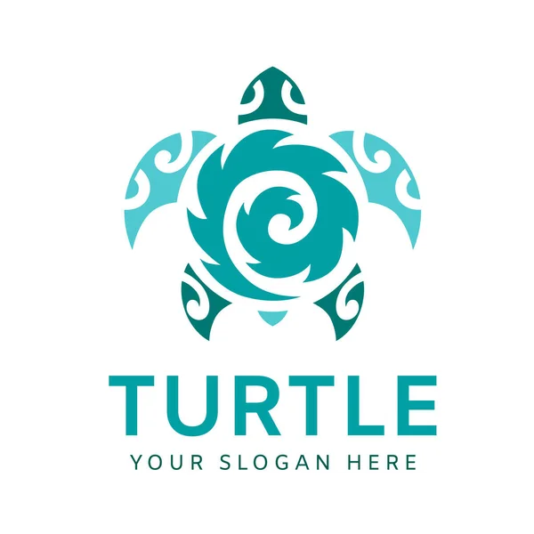 Turtle Logo Grafiskt Designkoncept Redigerbart Havssköldpaddselement Kan Användas Som Logotyp — Stock vektor