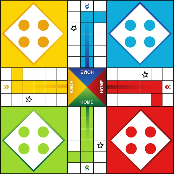 Ludo vektör sanat çizimi oyunu