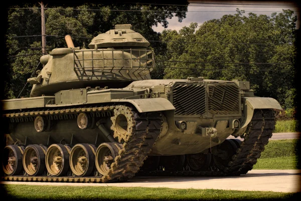 Weltkrieg II Veteranen Denkmal m60 Armee Panzer — Stockfoto