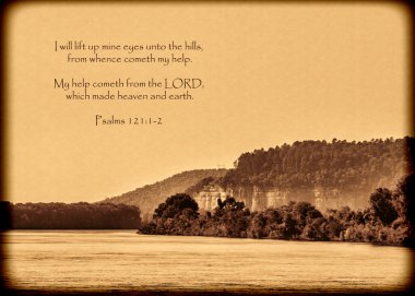 I Will Look Unto The Hills Bible Verse Psalms 51 clipart