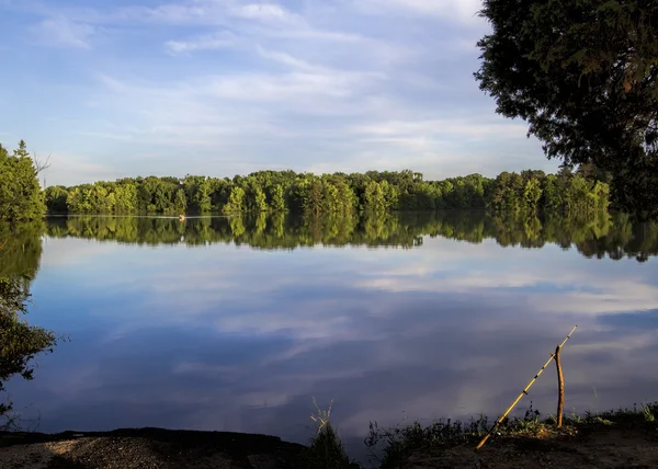 Tennessee River Landscape with Fishing Pole