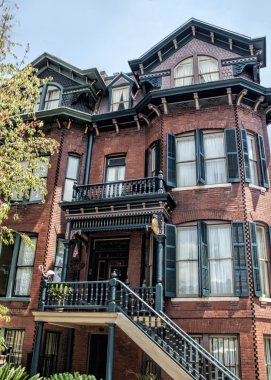 Tarihi şehir Savannah Georgia Victorian mimarisi 5