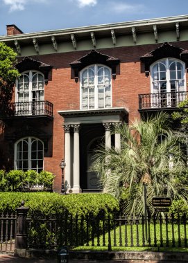 Tarihi şehir Savannah Georgia Victorian mimarisi 2