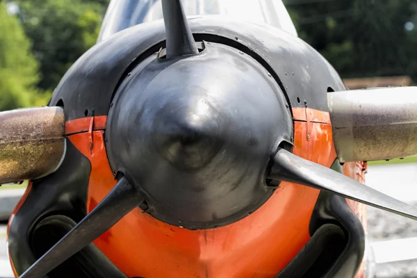 Marinblå värld krig Ii T-34 Mentor tränare 702 flygplan Propeller — Stockfoto