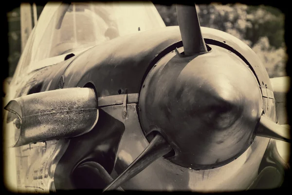 Navy World War II t-34 Mentor Trainer 702 Flugzeuge in Sepiatönen — Stockfoto