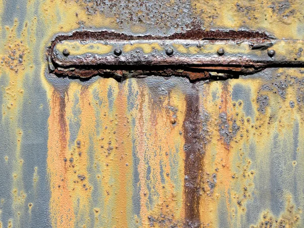 Rusty Grunge gångjärn texturerat bakgrund — Stockfoto