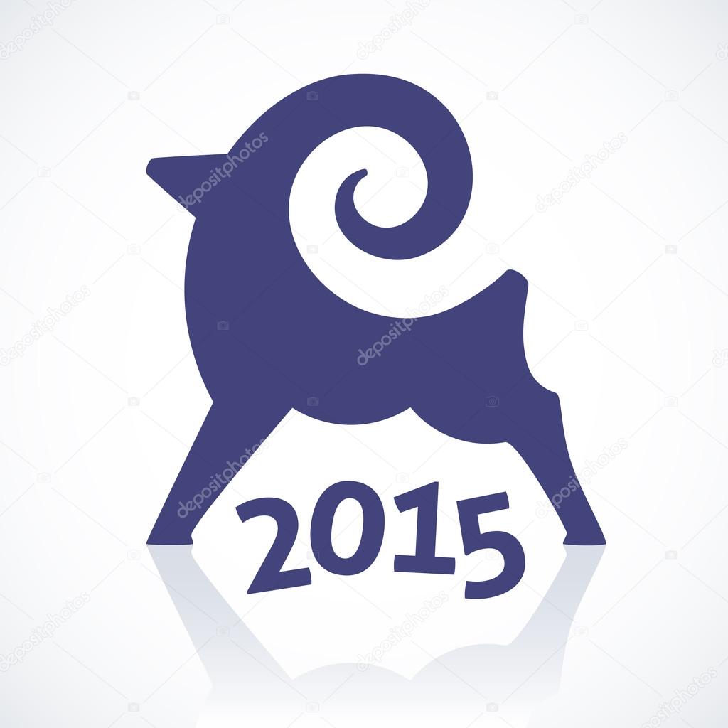 Geometric symbol of a goat 2015