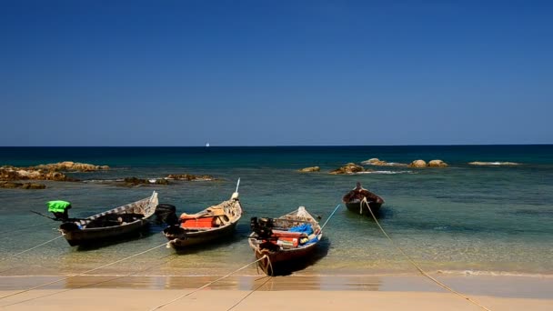 Bella spiaggia e onde — Video Stock