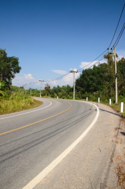 Güney Tayland tepelerde kırpma tahıl