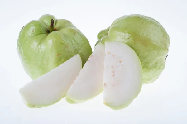 Guavas with  isolated white background — Stock Photo, Image