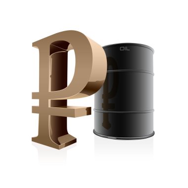 3D petrol varil ve Rublesi