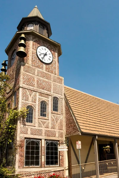 Clock Tower i Solvang Stockbild