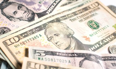 United States dollar banknotes in macro photography. Economy and finance concept.