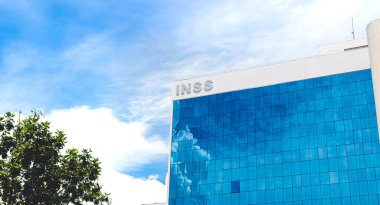 Brasilia, Federal District - Brazil. August, 14, 2022. The National Congress of Brazil. Building designed by Oscar Niemeyer. It is composed in the Chamber of Deputies and the Federal Senate.