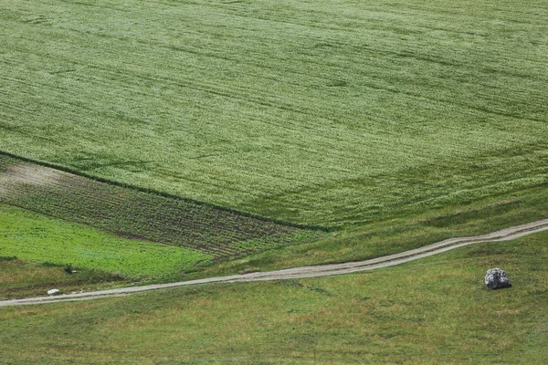 Vue sur la campagne avec route — Photo