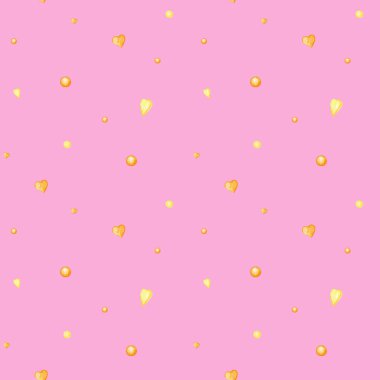 Kusursuz kalp sevgililer günü, tebrik kartı konseptine bayılırım. Albüm koleksiyonu için suluboya doku. Düğün, afiş, poster tasarımı. Pembe arka planda el çizilmiş sarı kalpler