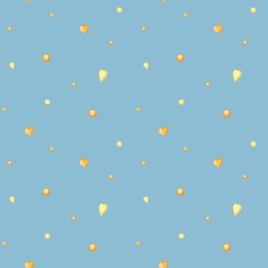 Kusursuz kalp sevgililer günü, tebrik kartı konseptine bayılırım. Albüm koleksiyonu için suluboya doku. Düğün, afiş, poster tasarımı. Mavi arka plana el çizilmiş sarı kalpler