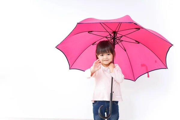 우산을 어린이 — 스톡 사진