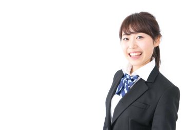  Üniformalı lise öğrencisi.