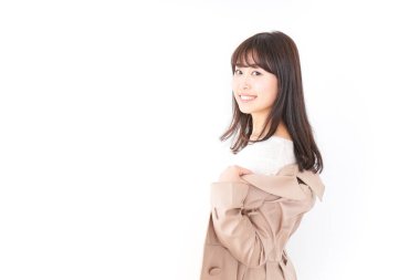 Ceketli güzel kadın. 