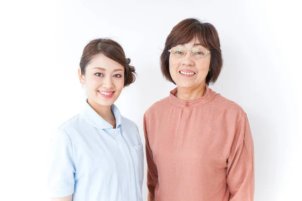 여자와 간호사 — 스톡 사진