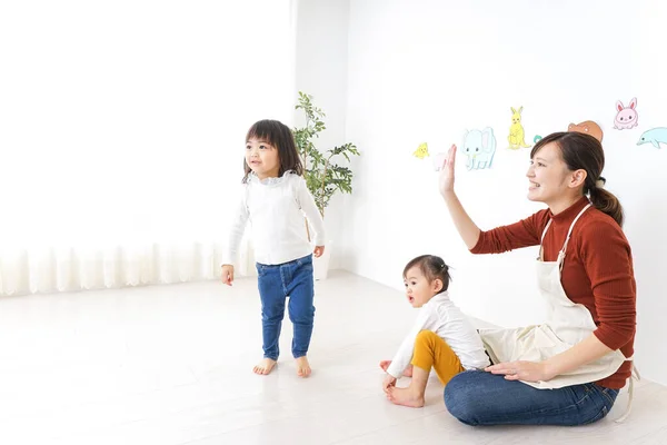 Children Playing Kindergarten — Stock Photo, Image