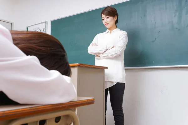 Wut Lehrer Klassenzimmer — Stockfoto