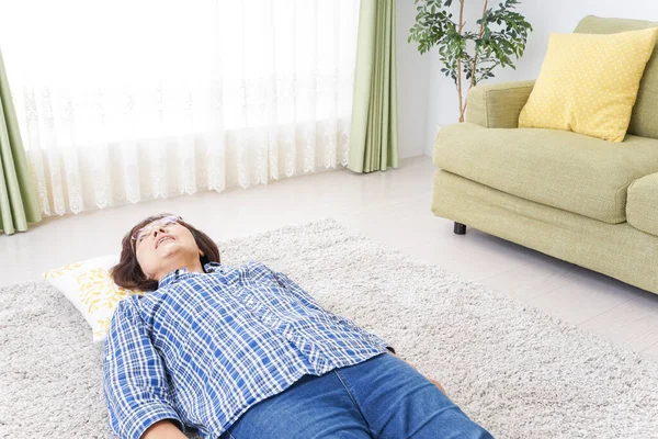 Mujer Mayor Durmiendo Habitación — Foto de Stock