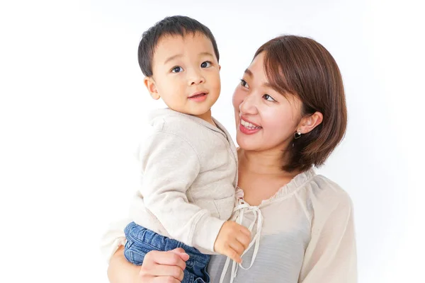 Cute Little Boy Mother — Stock Photo, Image