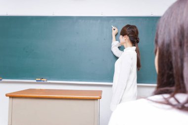 Öğretmen ders yapıyor..