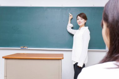 Öğretmen ders yapıyor..