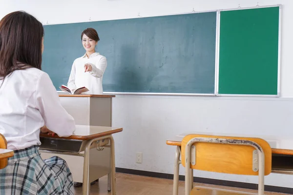 Lehrer Macht Eine Klasse — Stockfoto