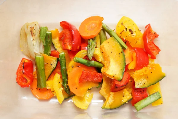 Barevné Zeleninové Jídlo Zblízka — Stock fotografie