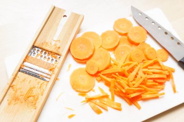 Parçalanmış havuç resmi, kapat