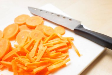 Parçalanmış havuç resmi, kapat