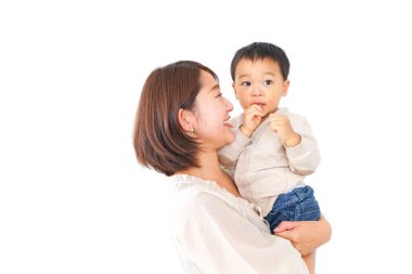 Anne ve küçük oğlu. 