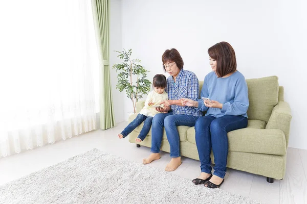 Friendly Female Three Generations — Stock Photo, Image