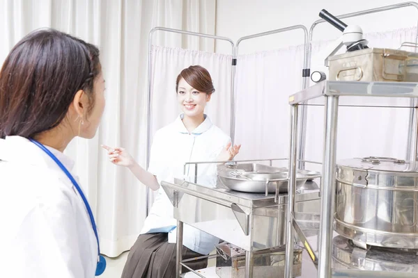 Doctor Nurse Working Hospital — Stock Photo, Image