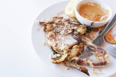  Arta kalan yiyecek görüntüsü.